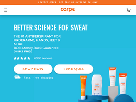 'mycarpe.com' screenshot