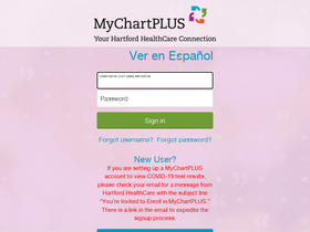 'mychartplus.org' screenshot