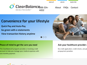 'myclearbalance.com' screenshot