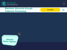 'myconverters.com' screenshot
