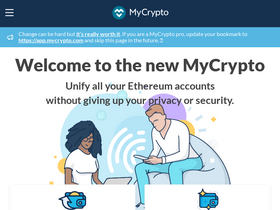 'mycrypto.com' screenshot