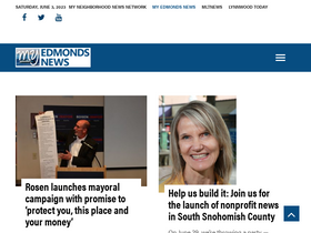 'myedmondsnews.com' screenshot