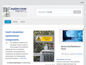 'myelectrical.com' screenshot