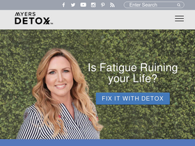 'myersdetox.com' screenshot