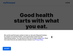 'myfitnesspal.com' screenshot