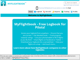 'myflightbook.com' screenshot