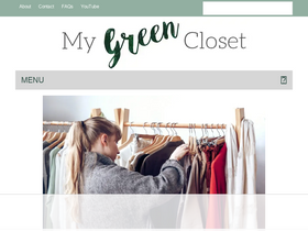 'mygreencloset.com' screenshot