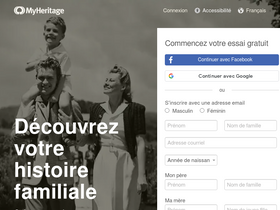 'myheritage.fr' screenshot