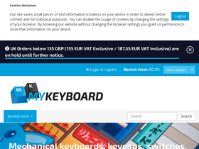 'mykeyboard.eu' screenshot