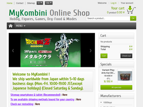 'mykombini.com' screenshot