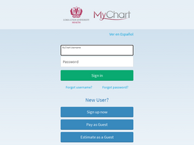 'mylluhealth.org' screenshot