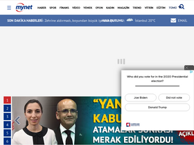 'mynet.com' screenshot