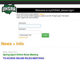'myohsaa.org' screenshot