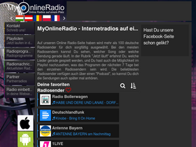 'myonlineradio.de' screenshot