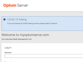 'myoptumserve.com' screenshot