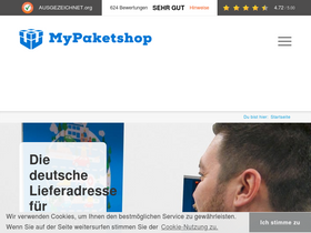 'mypaketshop.com' screenshot