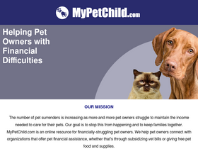 'mypetchild.com' screenshot