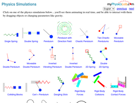 'myphysicslab.com' screenshot