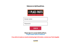 'myplaceforparts.com' screenshot