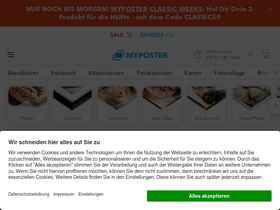 'myposter.de' screenshot
