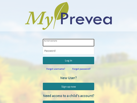 'myprevea.com' screenshot