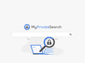 'myprivatesearch.com' screenshot