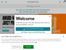 'myprotein.com' screenshot