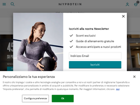 'myprotein.it' screenshot