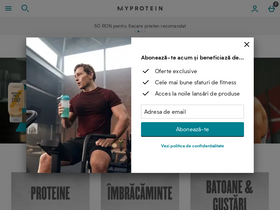 'myprotein.ro' screenshot