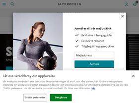 'myprotein.se' screenshot