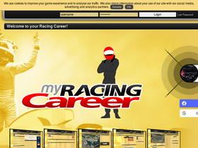 'myracingcareer.com' screenshot