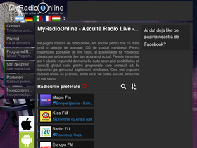 'myradioonline.ro' screenshot