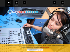 'myradiostream.com' screenshot