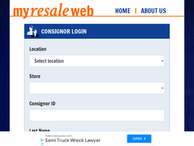'myresaleweb.com' screenshot