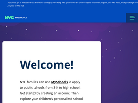 'myschools.nyc' screenshot
