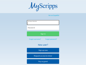 'myscripps.org' screenshot