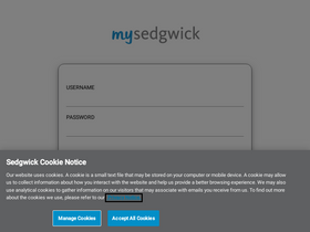 'mysedgwick.com' screenshot