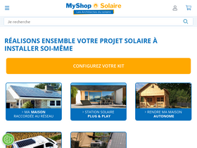 'myshop-solaire.com' screenshot