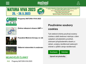 'myslivost.cz' screenshot