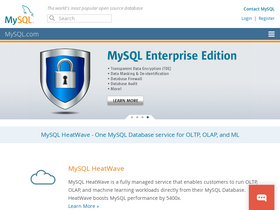 'mysql.com' screenshot