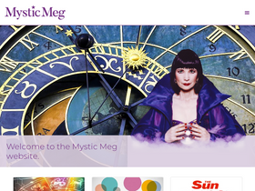 'mysticmeg.com' screenshot