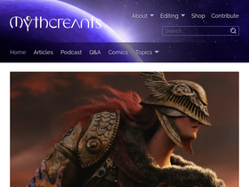 'mythcreants.com' screenshot
