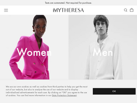 'mytheresa.com' screenshot