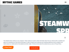 'mythicgames.net' screenshot