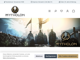 'mytholon.com' screenshot