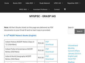 'myupsc.com' screenshot