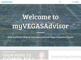'myvegasadvisor.com' screenshot