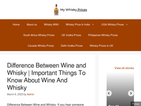 'mywhiskyprices.com' screenshot