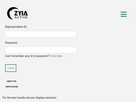 'myzyia.com' screenshot