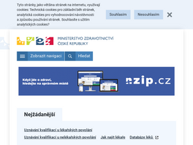 'mzcr.cz' screenshot